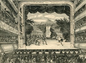 Interno del Covent Garden Theatre nel 1804, 1881 da Unbekannt