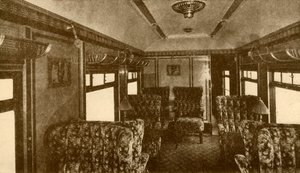 Interno del vagone Pullman, Marjorie, Southern Railway, 1930