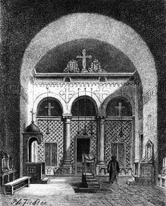 Interno di una chiesa, Egitto, 1881