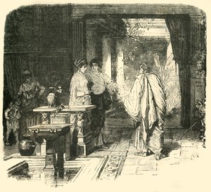 Interno di una casa romana, 1890 da Unbekannt