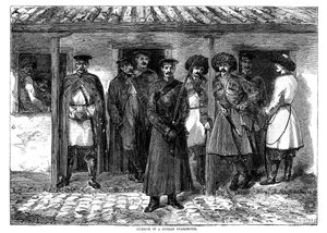 Interno di una guardia russa, Guerra di Crimea, 1855