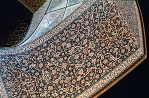 Interno di un arco, Moschea di Sheikh Lutfullah, Isfahan, Persia, c1615