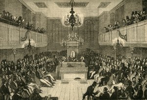 Interno della Camera dei Comuni, 1834, 1881 da Unbekannt