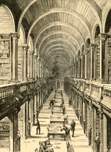Interno della Biblioteca, Trinity College, 1898