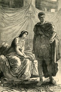 Intervista tra Ottaviano e Cleopatra, 1890 da Unbekannt