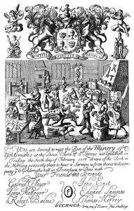 Invito a una riunione della Compagnia degli Orafi, 1707 da Unbekannt