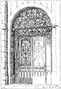 Cancelli di ferro All Souls, Oxford, 1899 da Unbekannt