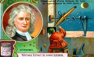 Isaac Newton, matematico, astronomo e fisico inglese, c. 1900 da Unbekannt