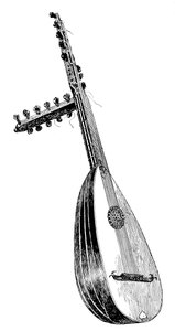 Tiorba italiana, XVI secolo, 1901 da Unbekannt