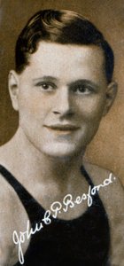 JCP Besford, campione di nuoto, 1935