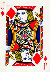 Fante di Quadri da un mazzo di carte da gioco Goodall & Son Ltd., c1940 da Unbekannt