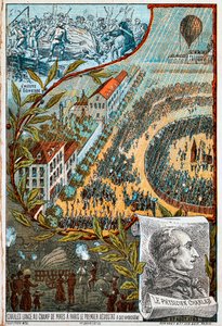 Jacques Charles lancia il suo primo aerostato dal Champ de Mars, Parigi, 1783