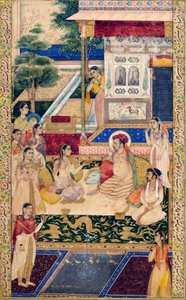Jahangir e il principe Khurram con Nur Jahan, c1624-1625