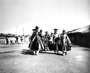 Funzionari giapponesi, Corea, 1900
