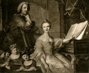 Jean-Marc Nattier e la sua famiglia, 1730-1762, 1903 da Unbekannt