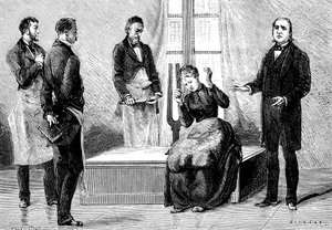 Jean Martin Charcot che dimostra l