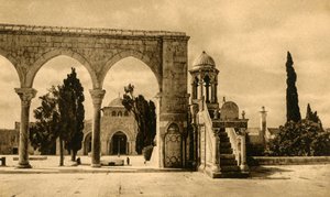 Gerusalemme - Moschea El-Aksa, c1918-c1939 da Unbekannt