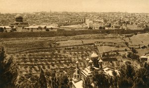 Gerusalemme dal Monte degli Ulivi da Unbekannt