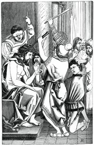 Gesù incoronato di spine, 1870 da Unbekannt