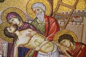 Gesù deposto dalla croce, (dettaglio) da Unbekannt