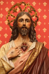 Scultura di Gesù nella chiesa di San Geronimo Madrid Spagna