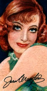 Joan Crawford, 1905-1977, attrice americana vincitrice dell