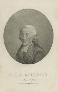 Johann Adolf Schlegel 1721-1793, c. 1800 da Unbekannt