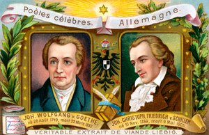 Johann Wolfgang von Goethe e Johann Christoph Friedrich von Schiller, c1900