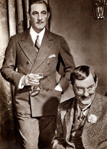 John 1882-1942 e Lionel 1878-1954 Barrymore, attori americani di teatro e cinema