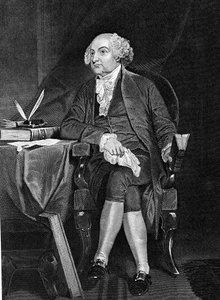 John Adams 1735-1826, secondo Presidente degli Stati Uniti 1797-1801 da Unbekannt