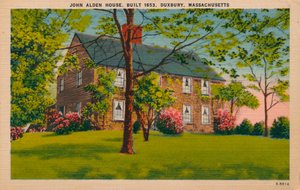 Casa di John Alden, Duxbury, Massachusetts, c1940s da Unbekannt