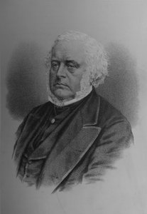 John Bright, politico e oratore britannico, 1870s 1883 da Unbekannt