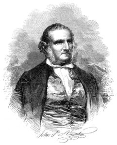 John James Audubon 1780-1851, ornitologo e artista americano, 1852