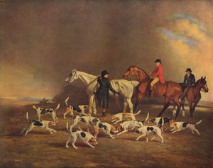 John Powlett e i suoi cani, XVIII-XIX secolo, 1929 da Unbekannt