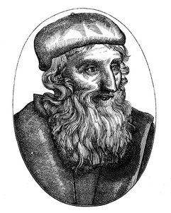 John Wycliffe, riformatore religioso inglese del XIV secolo, XVI secolo da Unbekannt