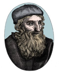 John Wycliffe, riformatore religioso inglese del XIV secolo da Unbekannt