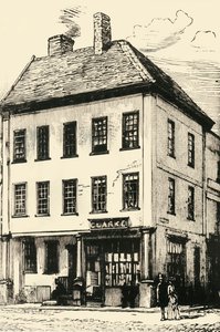 Luogo di nascita di Johnson a Lichfield, 1902 da Unbekannt
