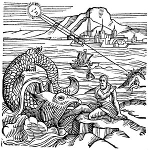 Giona vomitato dalla balena, 1557 da Unbekannt
