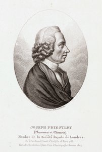 Joseph Priestley, teologo e chimico anglo-americano, c 1780 da Unbekannt