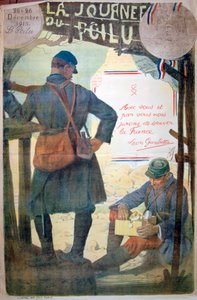 Journée du Poilu 25 et 26 Décembre 1915, manifesto francese della Prima Guerra Mondiale