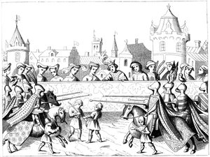 Giostra ai tempi della regina Isabeau, XV secolo da Unbekannt