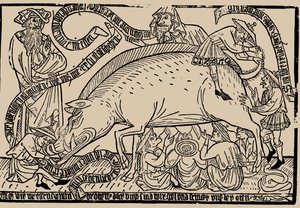 Judensau, ca 1470