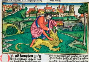Giudici 14:5-9: Sansone che uccide il leone