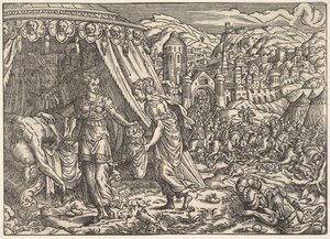 Giuditta e Oloferne, dalla Bibbia, Francoforte, 1564 da Unbekannt