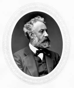 Jules Verne, scrittore francese di avventure e fantascienza, c1880