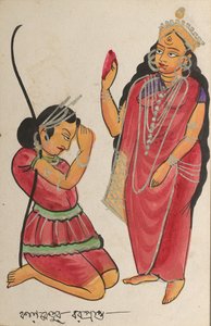 Kalaketu riceve un dono dalla dea Chandi da Unbekannt
