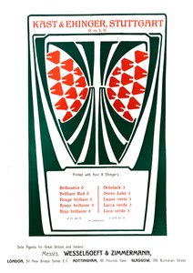 Pubblicità di Kast & Ehinger, Stoccarda, 1909