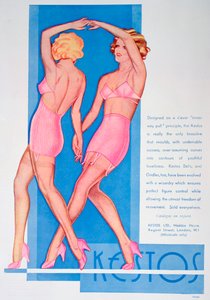Annuncio di lingerie Kestos, 1935 da Unbekannt