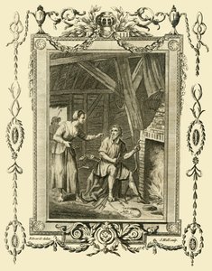 Re Alfredo in incognito rimproverato dalla moglie del mandriano per aver bruciato le torte, c878, 1783 da Unbekannt