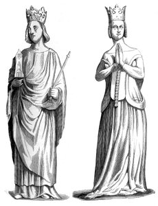 Re Carlo V di Francia 1337-1380 e Giovanna di Borbone 1338-1378, 1849